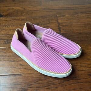 UGG Alameda Sammy Rib Knit Wild Flower Pink Slip On Sneaker Loafer Womens size 8
